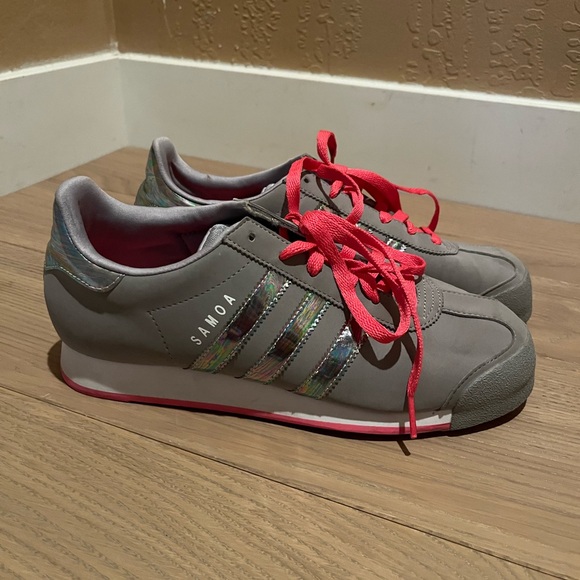 Adidas Samosa Pink & Gray Athletic Shoes - Picture 2 of 7